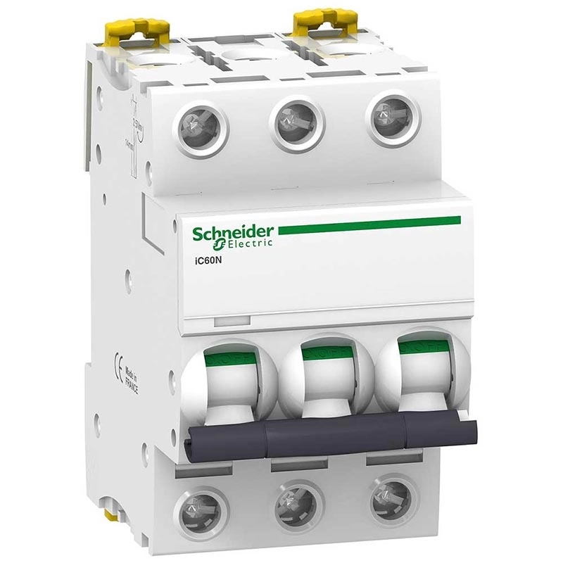 Interruptor Termomagnético iC60N tripolar 40A curva C 10kA